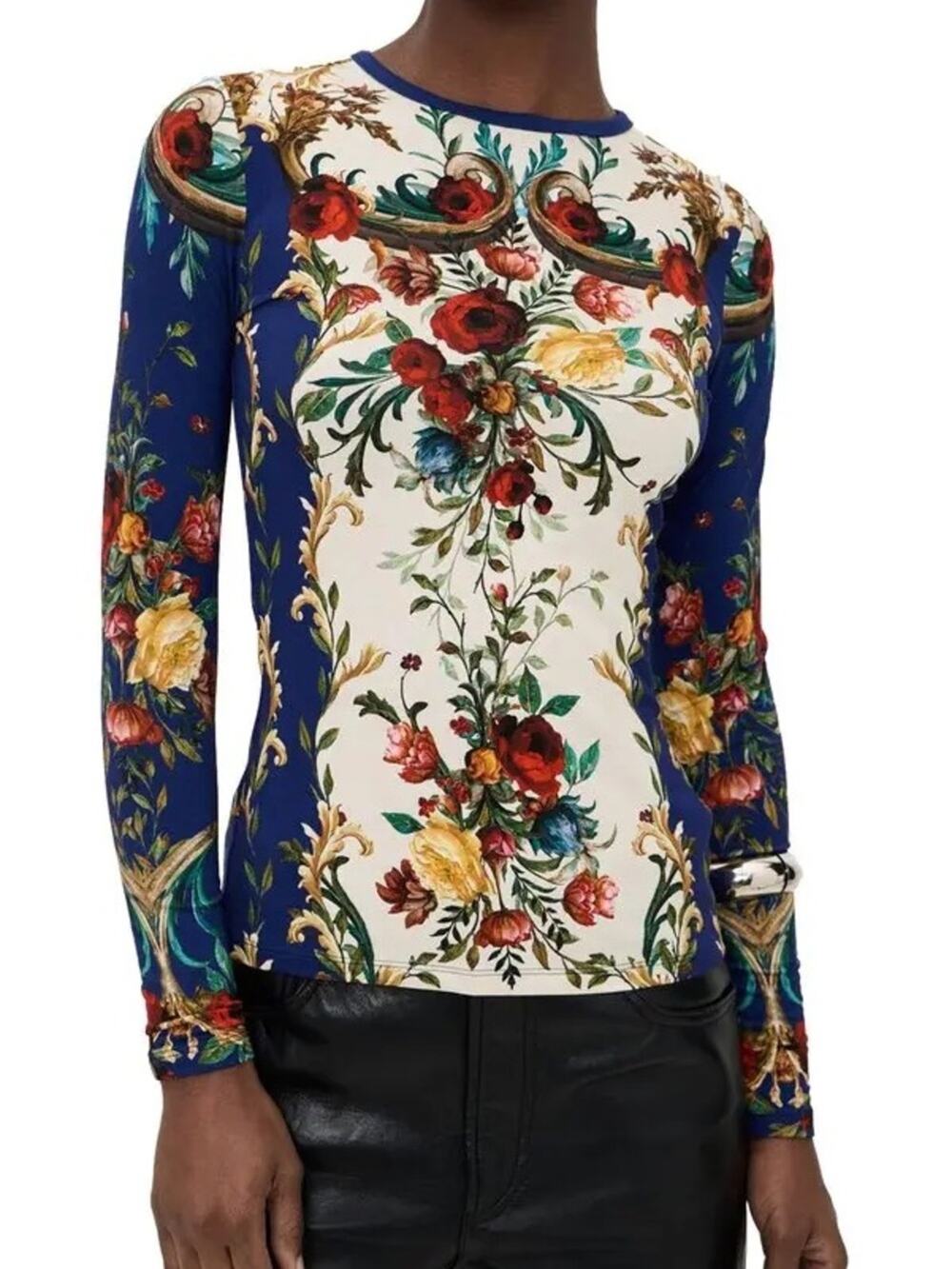 Alice + Olivia Delaina Top in Gilded Rose S